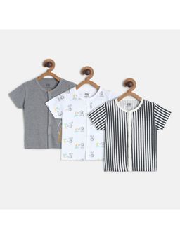MINI KLUB - Baby Boys Multi Front Open Vest (Set of 3)