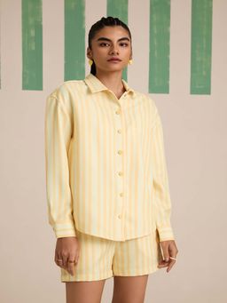 Muvazo - Buttercup Stripe Yellow Shirt