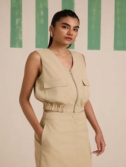 Muvazo - Sunbaked Pocketed Tank Top