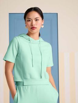 Muvazo - Matcha Muse Turquoise Hoodie