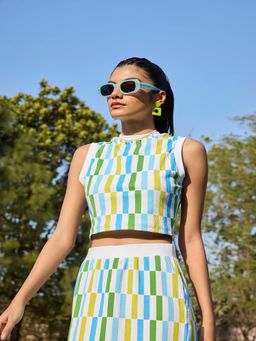 Muvazo - Tessellate Rib Tank Crop Top