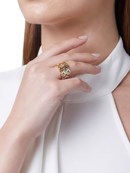 Shaze - Erba Zircon Blue Ring