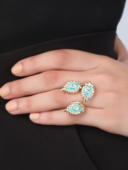Shaze - Monza Enamelled Turquoise Ring