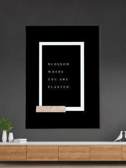 Nestroots - Bloom and Thrive Framed Canvas Art Motivation inspirational Quotes Printed Wall Painting