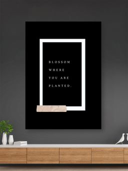 Nestroots - Bloom and Thrive Framed Canvas Art Motivation inspirational Quotes Printed Wall Painting