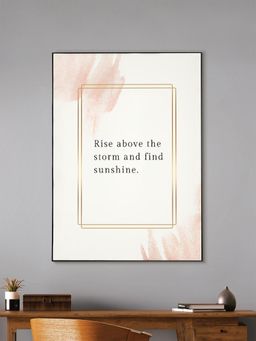 Nestroots - Sunshine After Storm Canvas Art Motivation inspirational Quotes Printed Wall Painting