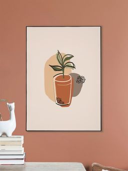 Nestroots - Elegant Green Plant Canvas Art Printed Wall Painting