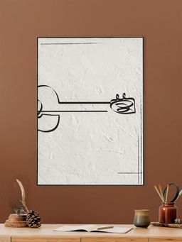 Nestroots - Guitar Drawing Canvas Wall Art Printed Wall Painting