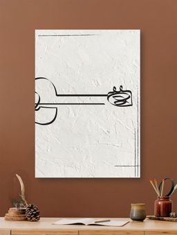 Nestroots - Guitar Drawing Canvas Wall Art Printed Wall Painting
