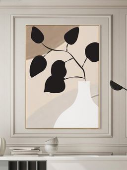 Nestroots - Elegant Monochrome Vase Canvas Art Abstract Painting