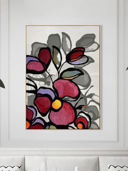Nestroots - Floral Array Canvas Wall Art Abstract Painting