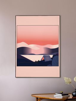 Nestroots - Mountain Sunset Canvas Wall Art Painting