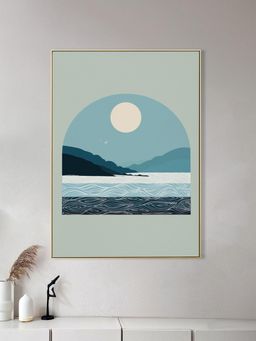 Nestroots - Ocean and Mountains Canvas Art Painting