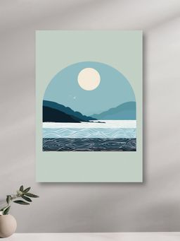 Nestroots - Ocean and Mountains Canvas Art Painting