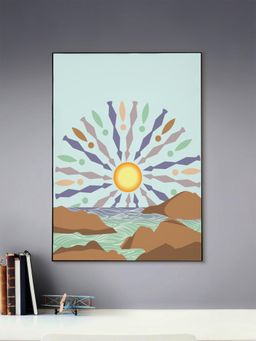 Nestroots - Sun and Sea Canvas Art Wall Painting