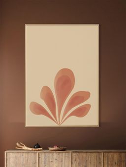 Nestroots - Vibrant Pink and Orange Flower Print Canvas Art Wall Painting