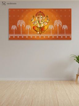 Nestroots - Radiant Lord Ganesha Care Canvas Wall Painting