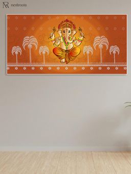 Nestroots - Radiant Lord Ganesha Care Canvas Wall Painting