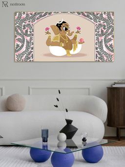 Nestroots - Ganpati in Elegance Care Canvas Wall Painting