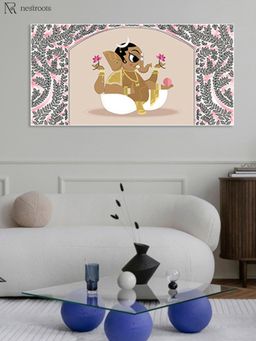 Nestroots - Ganpati in Elegance Care Canvas Wall Painting