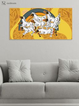 Nestroots - Seven Horses Of fortune Care Canvas Wall Painting