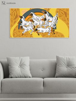 Nestroots - Seven Horses Of fortune Care Canvas Wall Painting