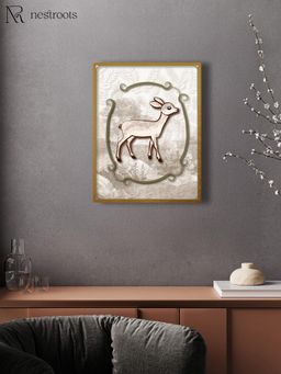 Nestroots - Fawn in the Ferns Wall Painting for Living Room