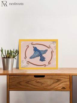 Nestroots - Wings Over Petals Wall Painting for Living Room