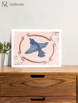 Nestroots - Wings Over Petals Wall Painting for Living Room