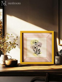 Nestroots - Blush in Bloom Wall Painting for Living Room