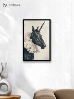 Nestroots - the Last Dark Unicorn Wall Painting for Living Room