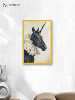 Nestroots - the Last Dark Unicorn Wall Painting for Living Room