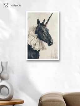 Nestroots - the Last Dark Unicorn Wall Painting for Living Room