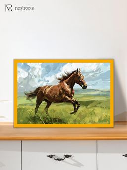 Nestroots - Run with the Wind Wall Painting for Living Room