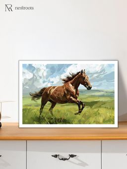 Nestroots - Run with the Wind Wall Painting for Living Room