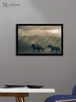 Nestroots - When Mountains Watch Wall Painting for Living Room