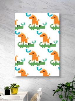 Nestroots - Playful Pumbaa From Lion King and Alligator Canvas Wall Painting