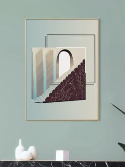 Nestroots - intriguing Doorway Staircase Canvas Art Printed Wall Painting