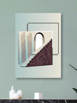 Nestroots - intriguing Doorway Staircase Canvas Art Printed Wall Painting