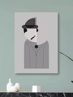 Nestroots - Captivating Clockwork Grey Canvas Print Wall Painting