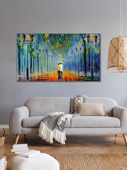 Nestroots - Romantic Rainy Stroll Wall Art Painting