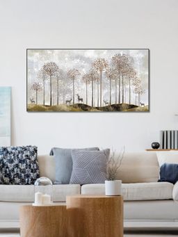 Nestroots - Ethereal forest with Graceful Deer Wall Painting