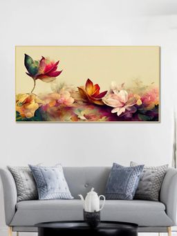 Nestroots - Captivating Floral Elegance On Canvas Wall Painting