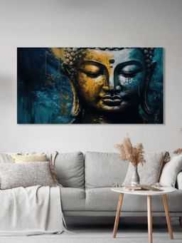 Nestroots - Tranquil Buddha Face Wall Painting