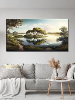 Nestroots - Serene Lake Beauty Wall Painting
