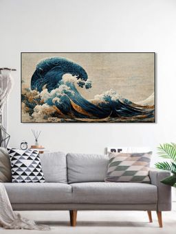 Nestroots - the Great Wave: Nature'S Majesty Wall Painting