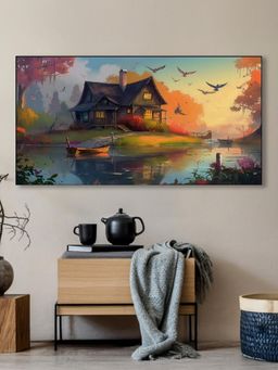 Nestroots - Boats Drift Serenely Wall Painting