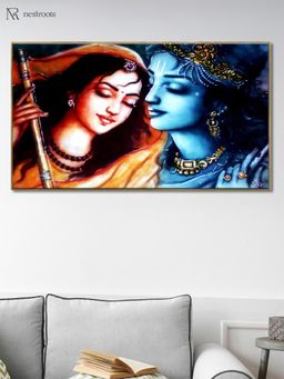 Nestroots - Eternal Love: Krishna and Radha Wall Painting