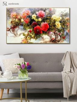 Nestroots - Vibrant Floral Bouquet Wall Art Painting