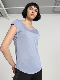 Puma - PERFORMANCE HEATHER CAT Women Grey T-Shirt